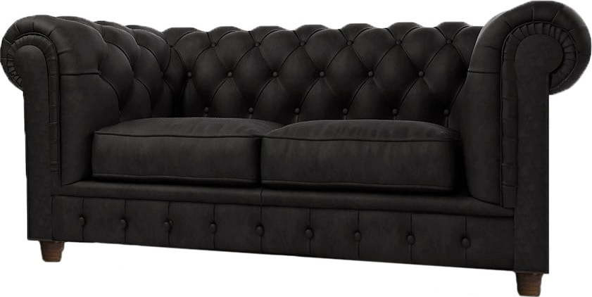 Černá sametová pohovka 184 cm Cambridge – Ropez