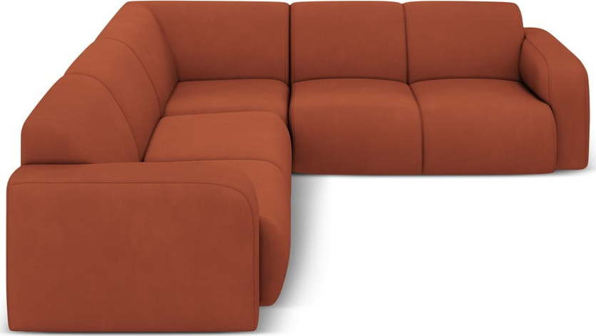 Oranžová rohová pohovka (variabilní roh/do L) Molino – Micadoni Home