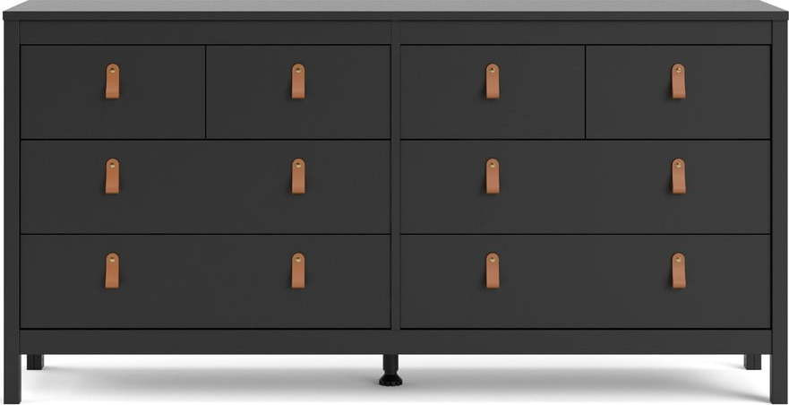 Černá nízká komoda 159x80 cm Madrid – Tvilum