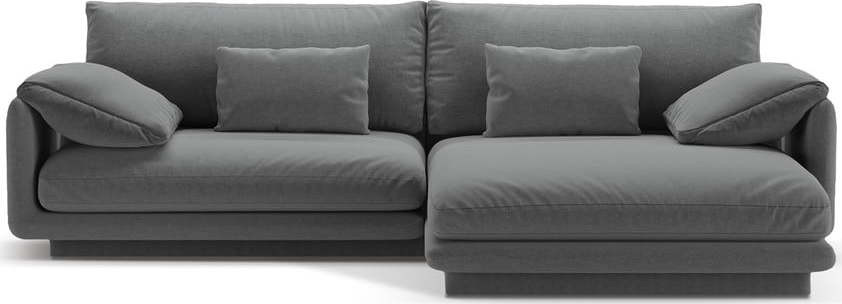 Tmavě šedá rohová pohovka (pravý roh) Torino – Micadoni Home