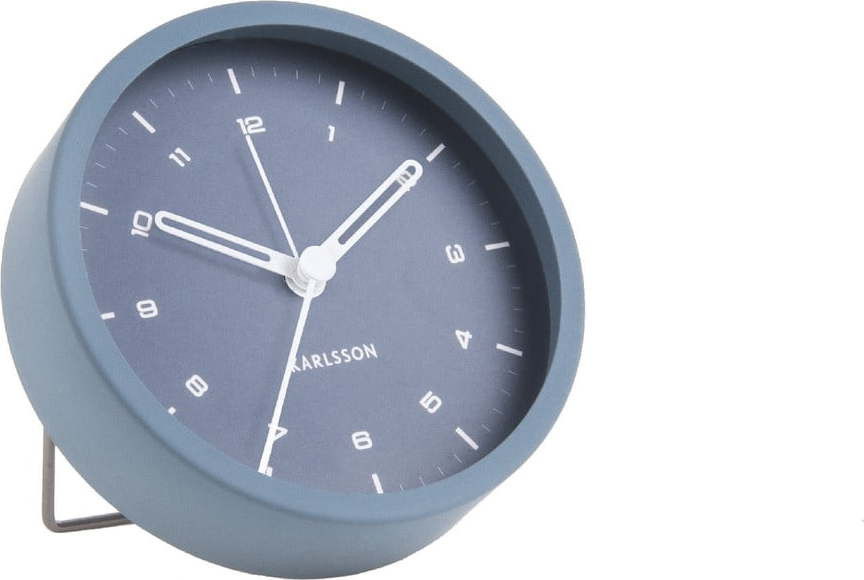 Modrý budík Karlsson Tinge, ø 9 cm
