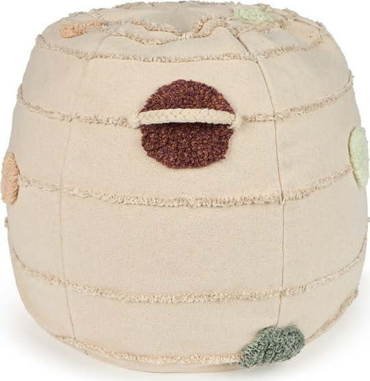 Krémový dětský puf Solar System – Lorena Canals