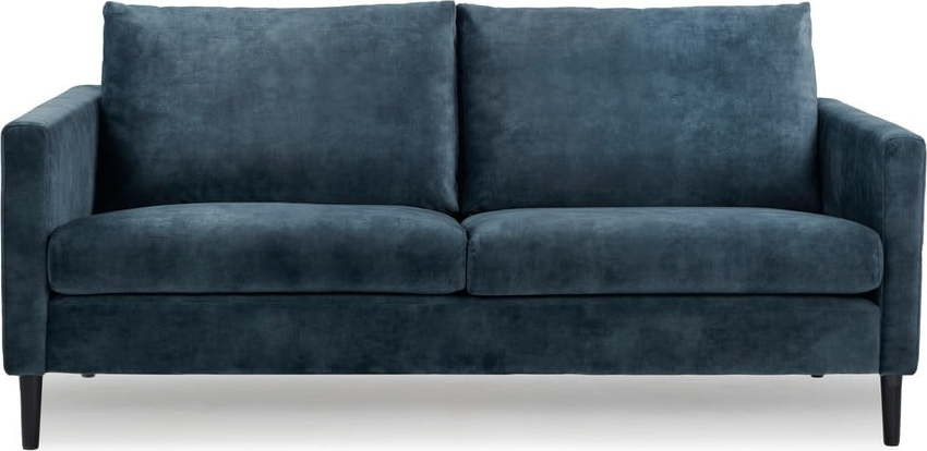 Tmavě modrá sametová pohovka 153 cm Adagio - Scandic