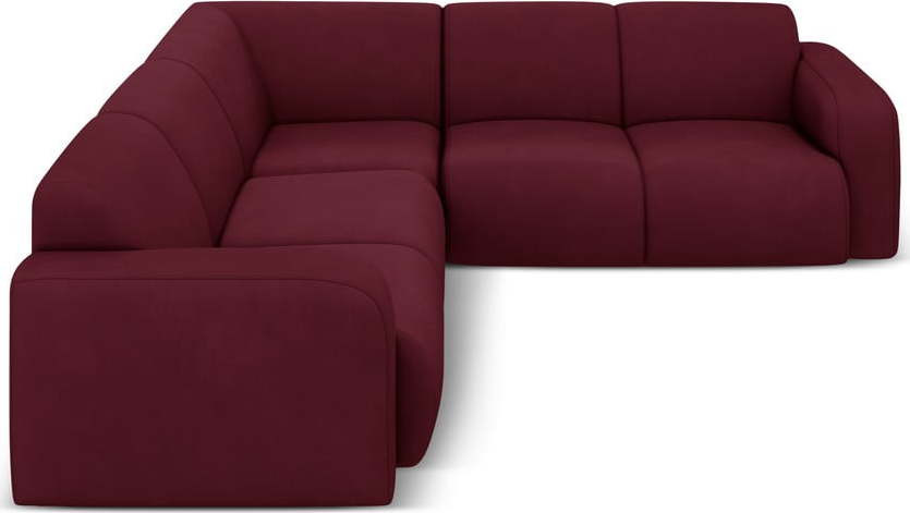 Vínová rohová pohovka (variabilní roh/do L) Molino – Micadoni Home