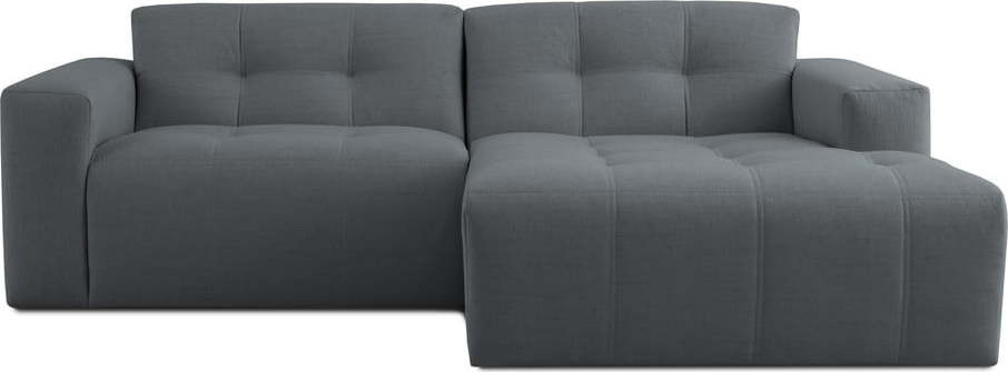 Tmavě šedá rohová pohovka (pravý roh) Maxel – Scandic