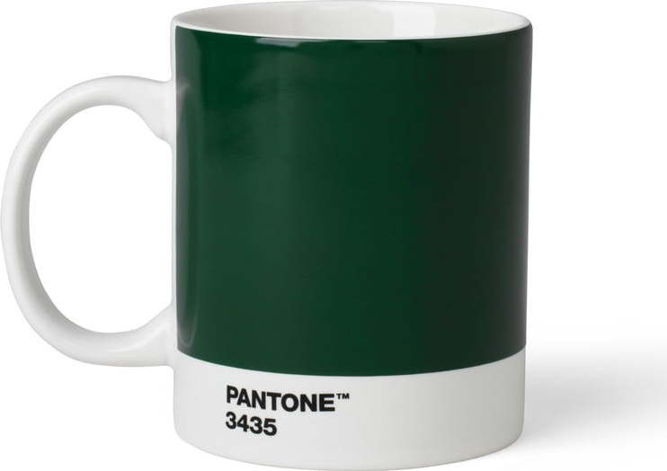 Tmavě zelený keramický hrnek 375 ml Dark Green 3435 – Pantone