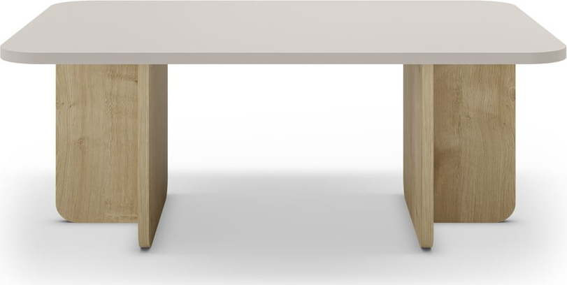 Konferenční stolek v dekoru dubu v krémovo-přírodní barvě 56x100 cm Hillary – Marckeric