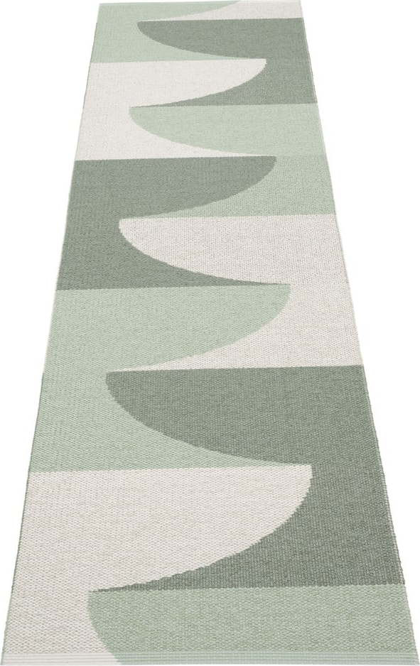 Zelený vnitřní a venkovní běhoun 70x270 cm Hill Army Misty Mint – Pappelina