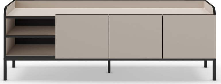 Krémový TV stolek 160x55x42 cm Adara – Marckeric