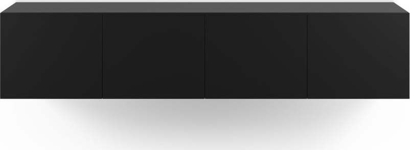 Černý TV stolek 180x38x35 cm Daroca – Marckeric