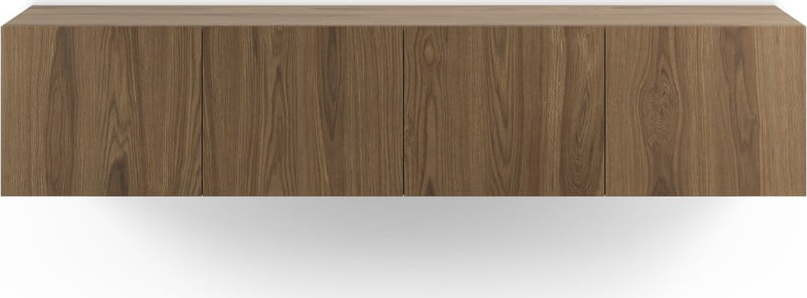 TV stolek v dekoru dubu v přírodní barvě 180x38x35 cm Daroca – Marckeric