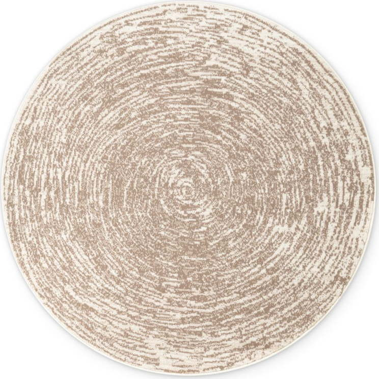 Béžovo-krémový kulatý koberec ø 120 cm Gloria Cavallo – Hanse Home