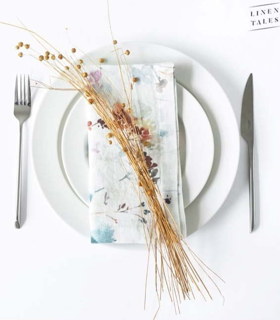 Lněné ubrousky v sadě 2 ks Watercolour – Linen Tales