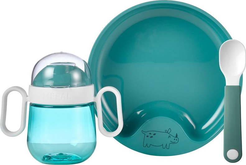 Dětská jídelní sada 3 ks Deep turquoise – Mepal