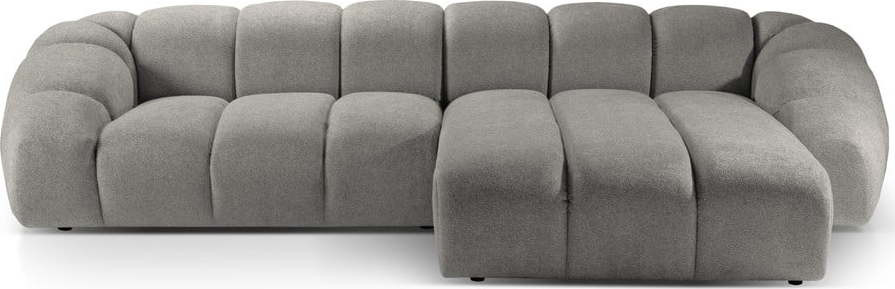 Světle šedá rohová pohovka (pravý roh) Diana – Micadoni