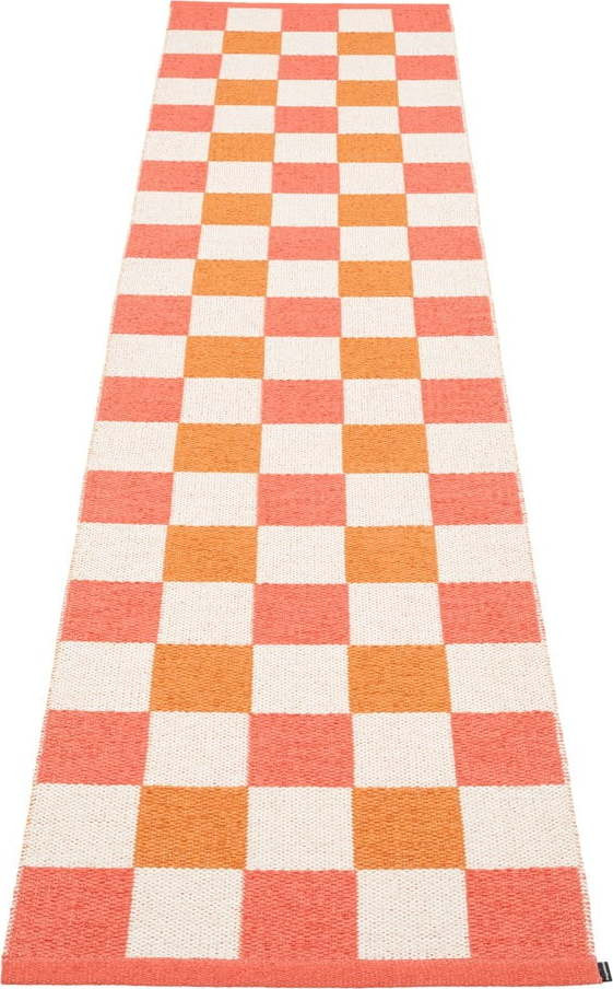 Vnitřní a venkovní běhoun v lososovo-oranžové barvě 70x300 cm Pix Flamingo – Pappelina