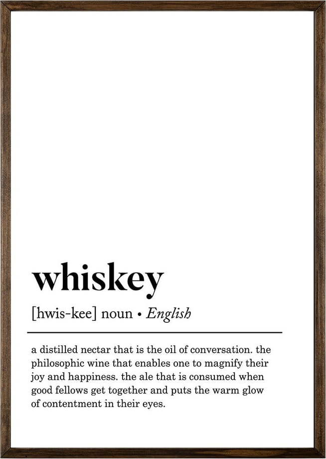 Obraz 50x70 cm Whiskey – Wallity