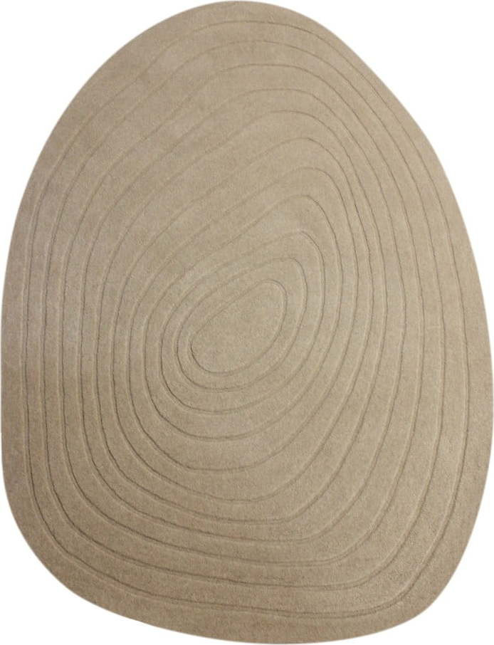 Krémový vlněný koberec 160x230 cm Puddle Wool – Flair Rugs