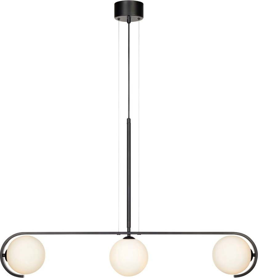 Černé závěsné svítidlo Markslöjd Pals Pendant Black White 3L