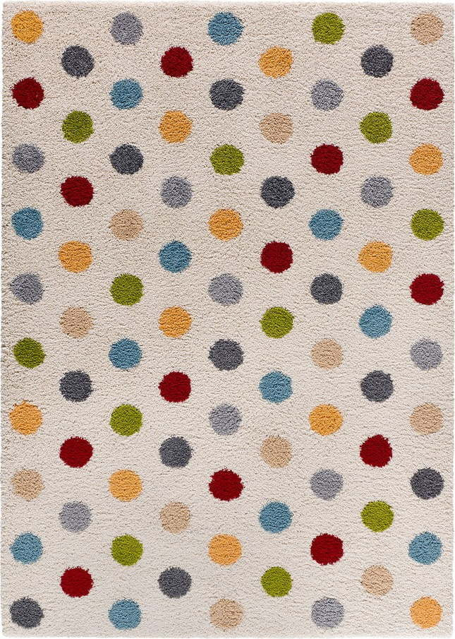 Krémový koberec 57x110 cm Norge Dots – Universal