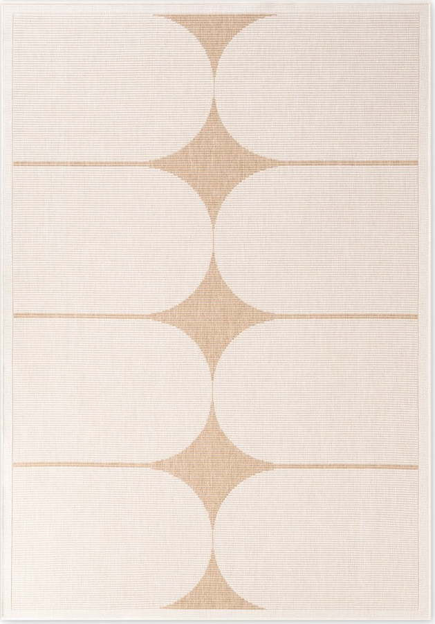 Vnitřní a venkovní koberec v béžové a slonovinové barvě 160x230 cm Duet Bowen – NORTHRUGS