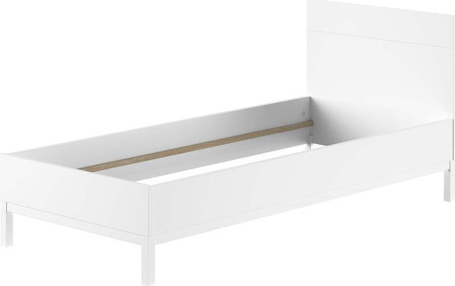Bílá dětská postel z borovicového dřeva bez roštu 90x200 cm Eva – Vipack