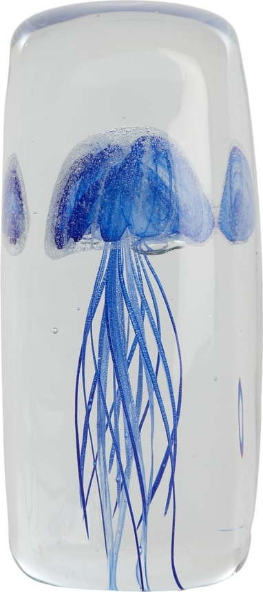 Skleněné těžítko (výška 13 cm) Jellyfish – Light & Living