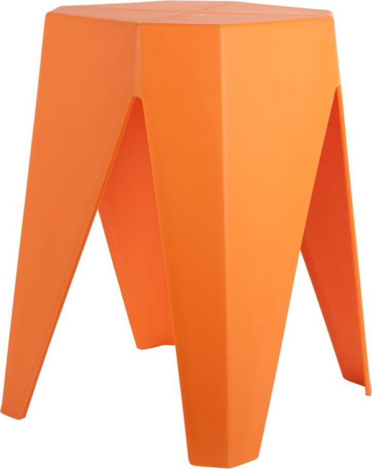 Oranžová plastová stolička Cherish – Leitmotiv