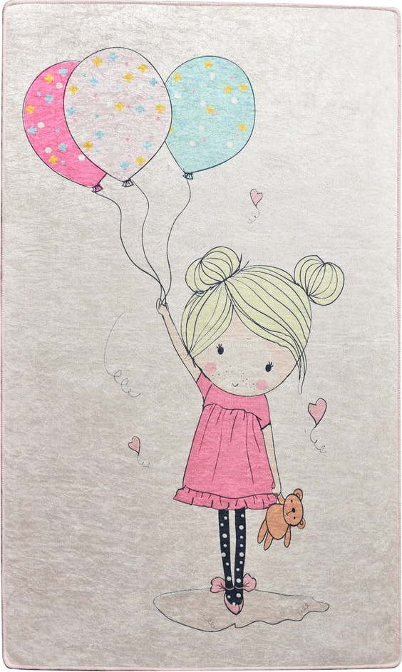 Dětský protiskluzový koberec Conceptum Hypnose Little Girl, 140 x 190 cm