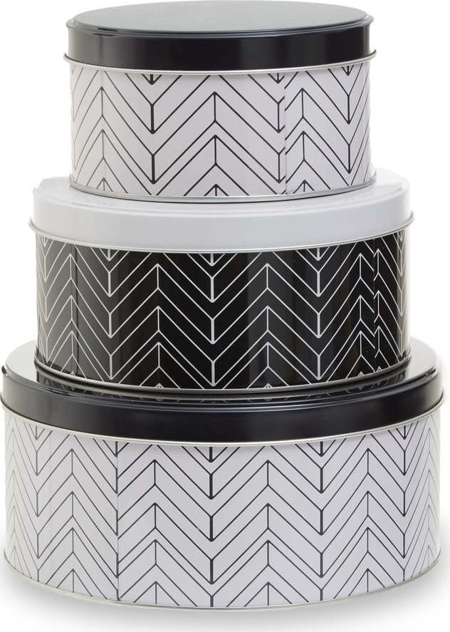 Kovové dózy na potraviny v sadě 3 ks Urban – Premier Housewares