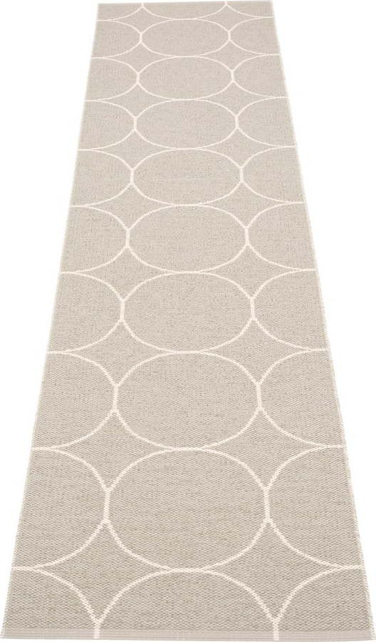 Krémový vnitřní a venkovní běhoun 70x300 cm Boo Linen – Pappelina