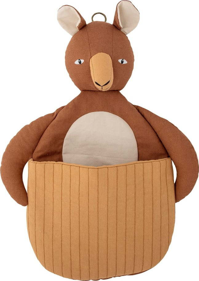 Hnědý látkový dětský koš na hračky 46x7,5x33 cm Toto – Bloomingville Mini