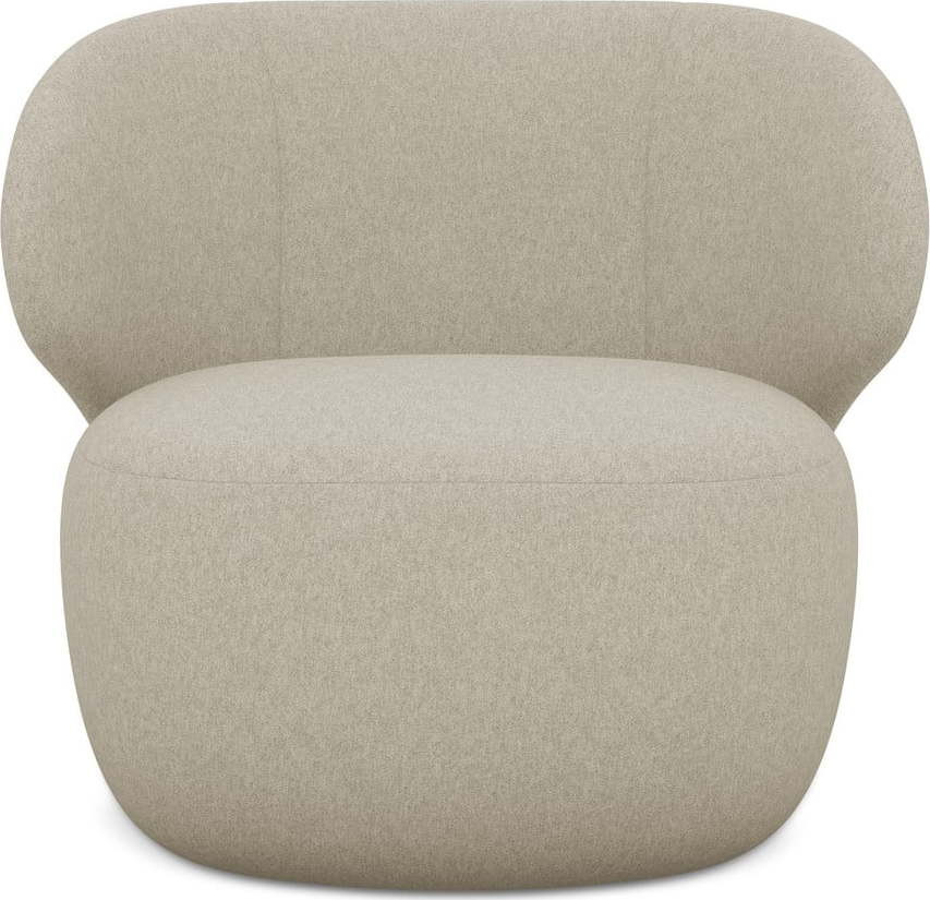 Béžové křeslo Kama – Makamii