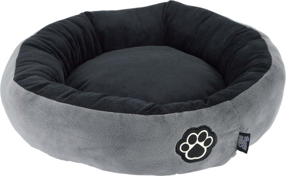 Šedý pelíšek pro psa ø 50 cm Patchy – Love Story