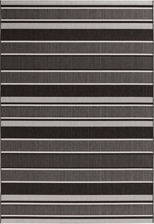 Černý venkovní koberec NORTHRUGS Strap, 200 x 290 cm