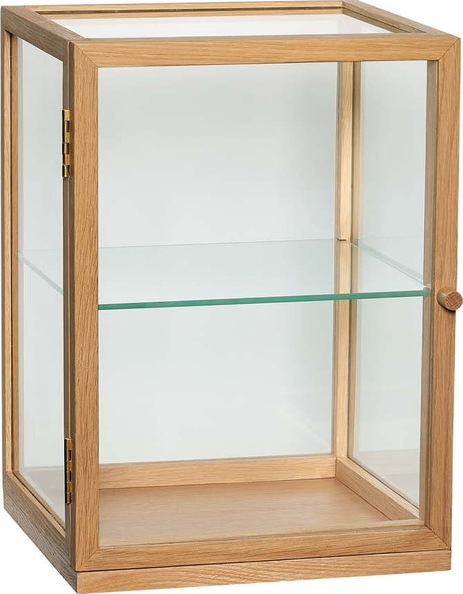 Vitrína v dekoru dubu v přírodní barvě 30x42x30 cm Poetic – Hübsch