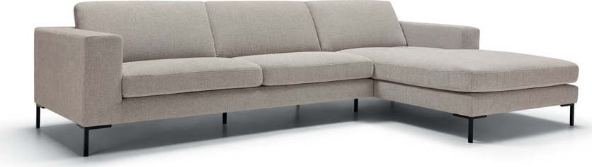 Béžová rohová pohovka (pravý roh) Domino – Sits