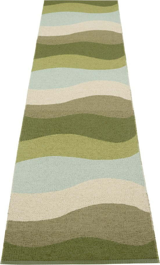 Zelený vnitřní a venkovní běhoun 70x300 cm Urvi Woods – Pappelina