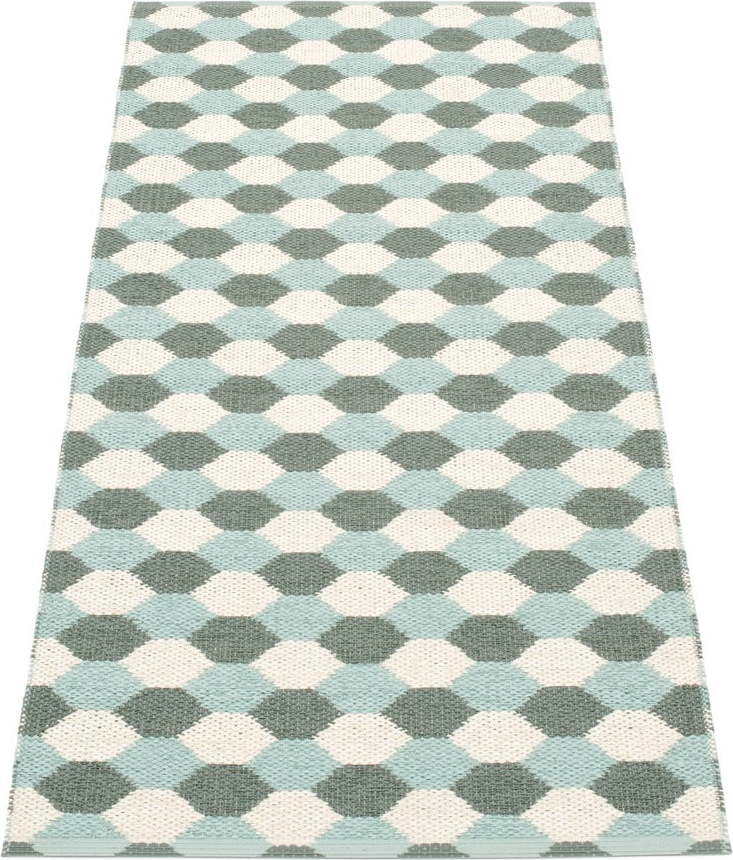 Zeleno-tyrkysový vnitřní a venkovní běhoun 70x160 cm Dana Army – Pappelina