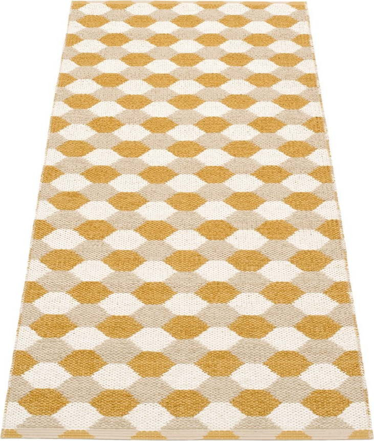 Okrově žlutý vnitřní a venkovní běhoun 70x160 cm Dana Ochre – Pappelina