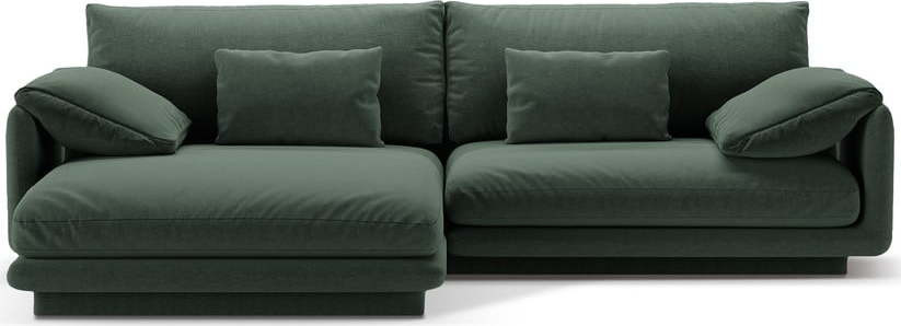 Tmavě zelená rohová pohovka (levý roh) Torino – Micadoni Home