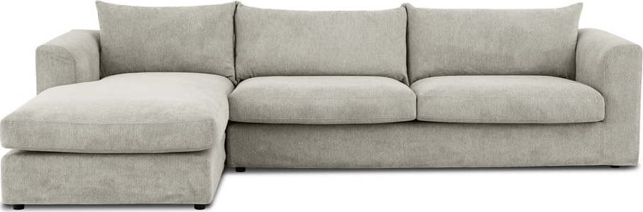 Světle šedá rohová pohovka (levý roh) Asgard – Scandic