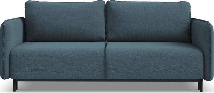 Modrá rozkládací/s úložným prostorem pohovka 226 cm Luana – Makamii