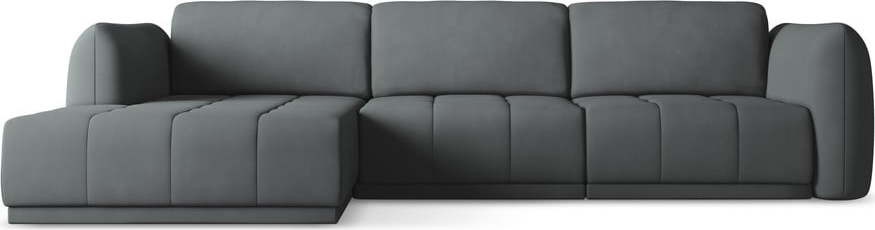 Tmavě šedá rohová pohovka (levý roh) Hoku – Makamii