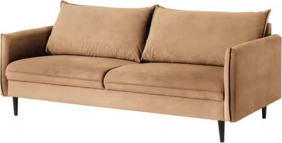 Hnědá sametová pohovka 203 cm Juli – Ropez