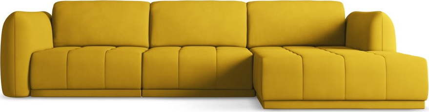 Žlutá rohová pohovka (pravý roh) Hoku – Makamii