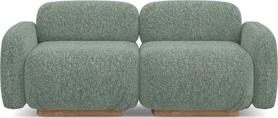 Světle zelená modulární pohovka 190 cm Ailani – Makamii