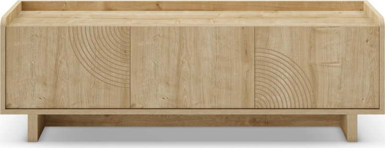 TV stolek v dekoru dubu v přírodní barvě 140x45x40 cm Daira – Marckeric