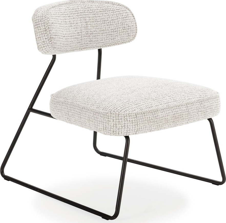 Bílo-béžové křeslo Elon – Marckeric