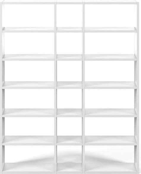 Bílá knihovna 182x224 cm Pombal - TemaHome